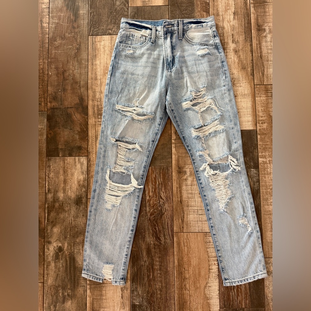 Pink Lily Distressed Denim Size 1